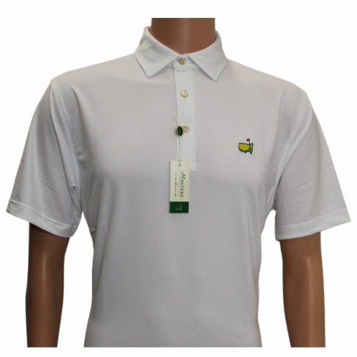 Masters Peter Millar White Performance Tech Golf Shirt 