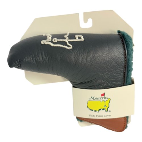 Masters Premium Black Leather Blade Putter Cover with Magnetic Close 
