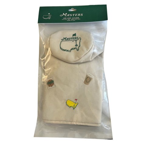 Masters Seamus Golf Natural Canvas Oversize Headcover with Embroidered Icons 