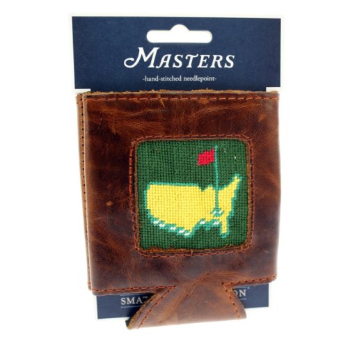 Masters Smathers & Branson Hand Stitched Needlepoint Koozie - Green