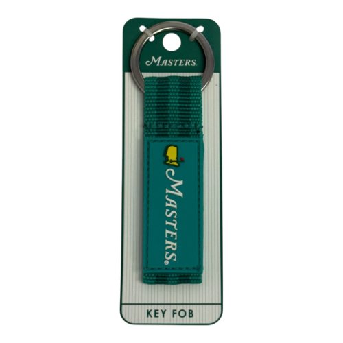 Masters Teal with Dark Teal Stripe Web Key Fob 