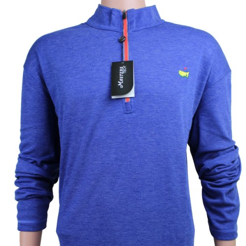 Masters Tech Blue with Red 1/4 Zip Performance Tech Jacket