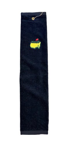 Masters Tri Fold Golf Towel - Black 