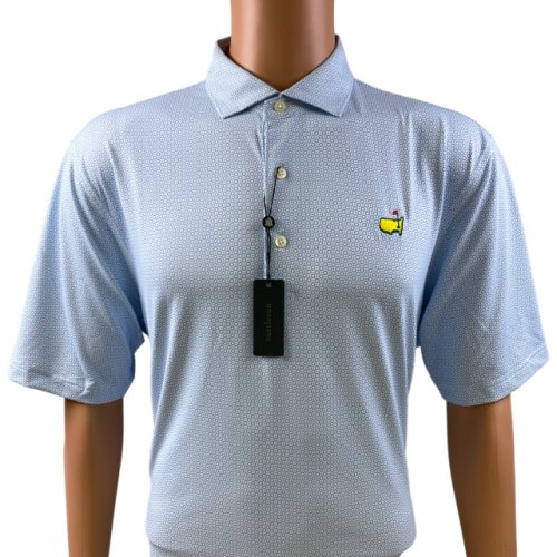 Masters Turtleson Luxe Light Blue Raynor Circles Performance Polo 