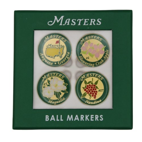Masters Vintage Floral Ball Marker - 4 pack 
