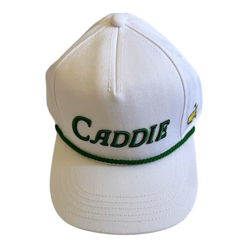 Masters White CADDIE Embroidered Rope Hat 