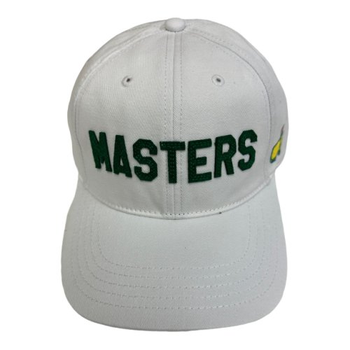 Masters White Caddy Hat with Felt Varsity Lettering