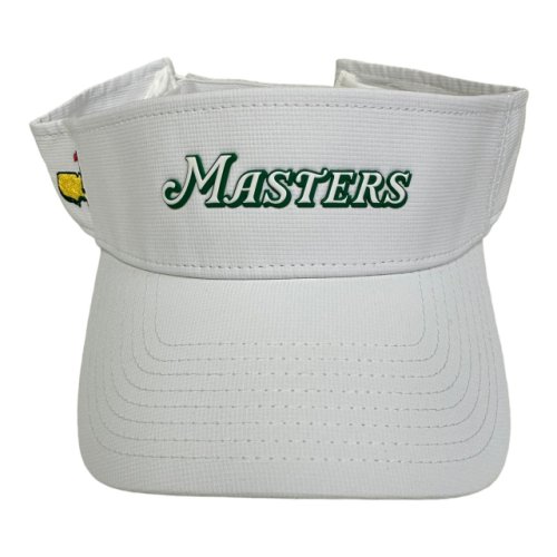 Masters White Performance Low Rider Visor with Raised Lettering