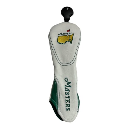 Masters White Utility Headcover with Green Trim 