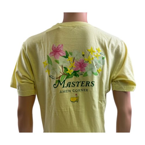 Masters Yellow Floral T-Shirt - Amen Corner Holes 11, 12 and 13 