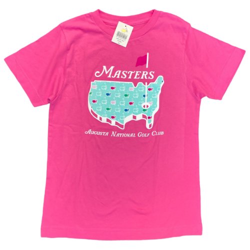 Masters Youth Girls Pink Logo T - Shirt 