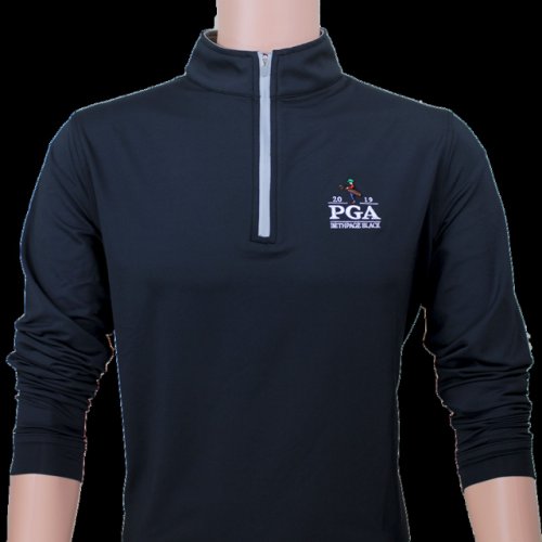 Peter Millar PGA Championship 2019 1/4 Zip Tech Pullover - Black 