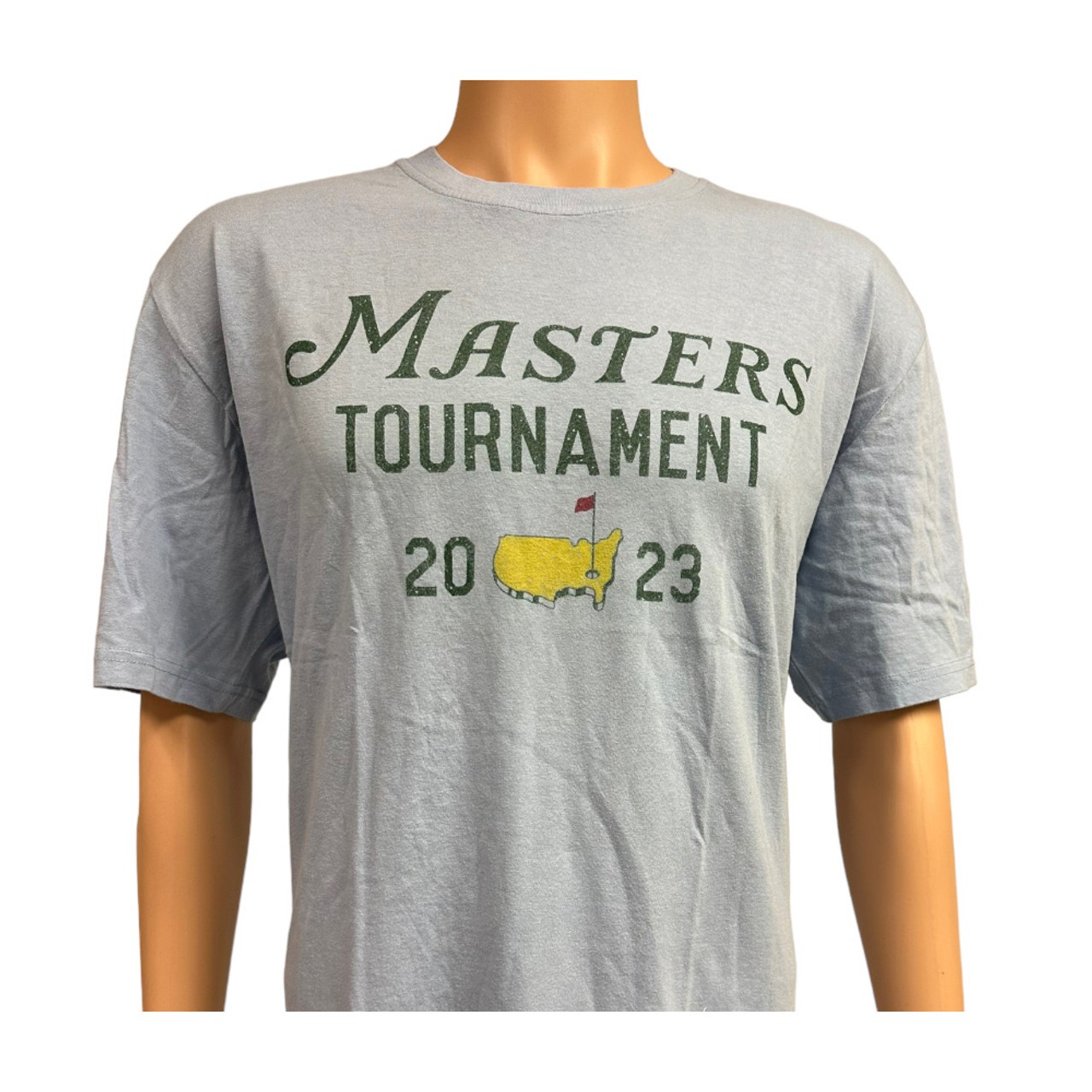 2023 Masters Light Blue Front Logo T Shirt P32029 