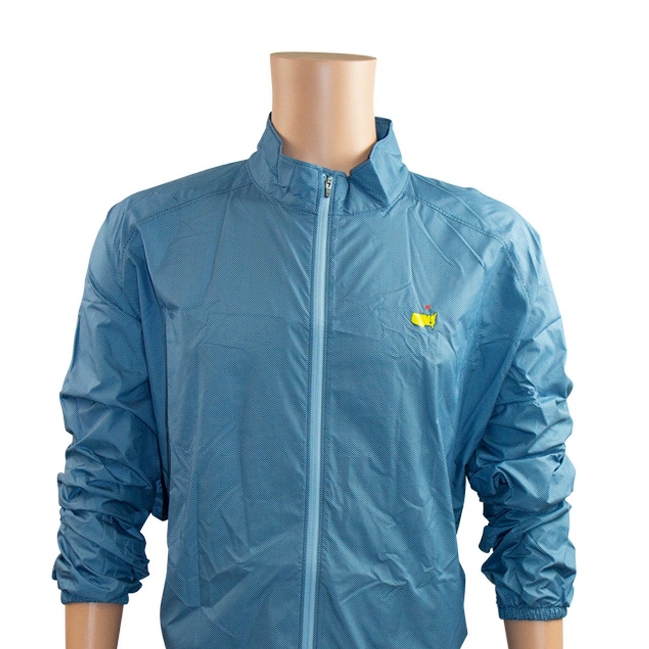 Masters Blue Herringbone Foldable Rain Jacket