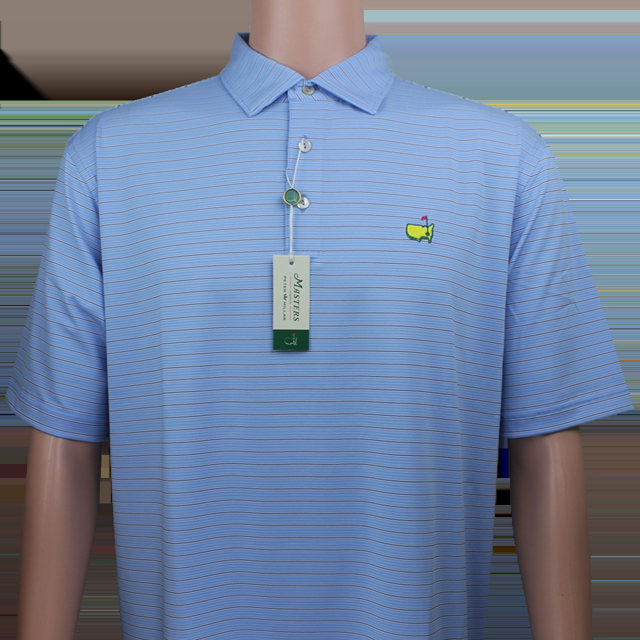 Masters Carolina Blue with Navy & White Thin Striped Peter Millar