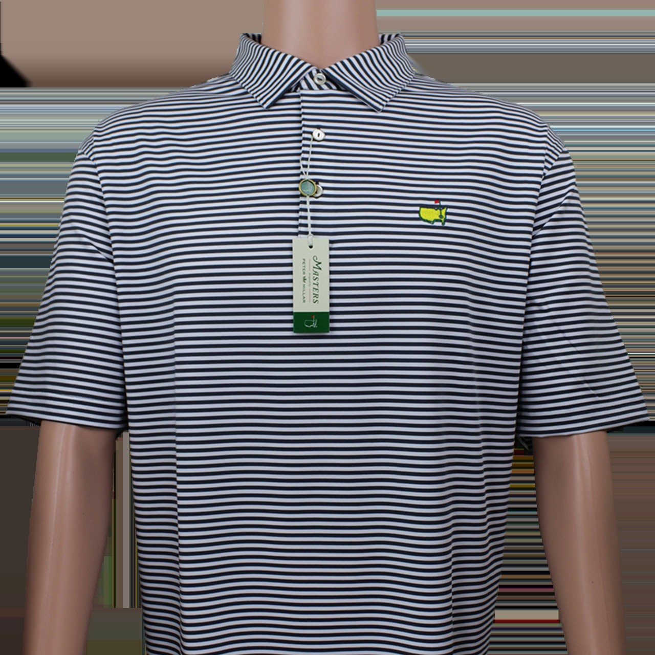 Masters Iron Grey & White Striped Peter Millar Performance ...