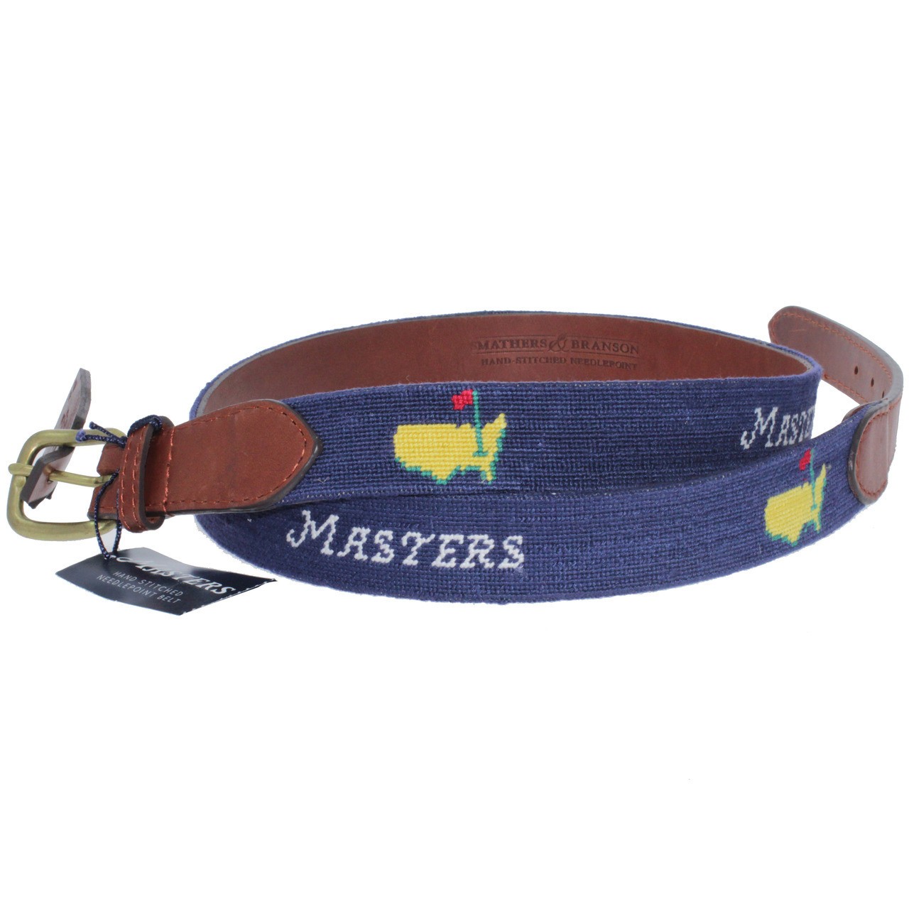Masters Navy Needlepoint Smathers & Branson Belt
