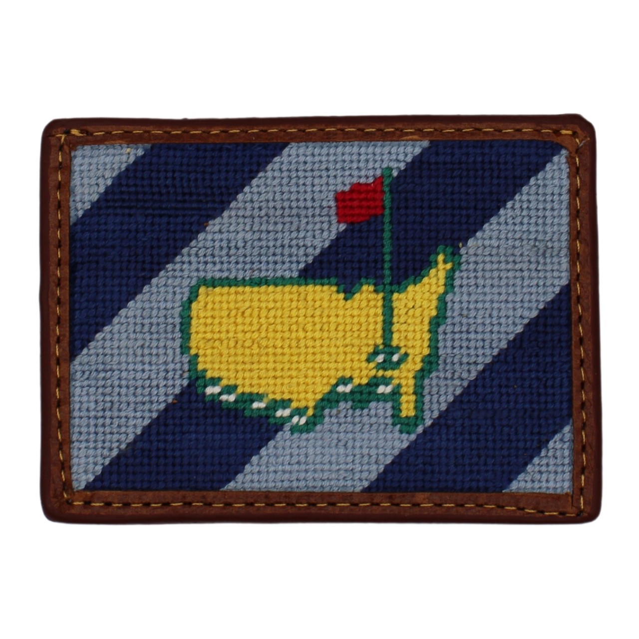 Masters Smathers & Branson Needlepoint Card Holder Blue with Light