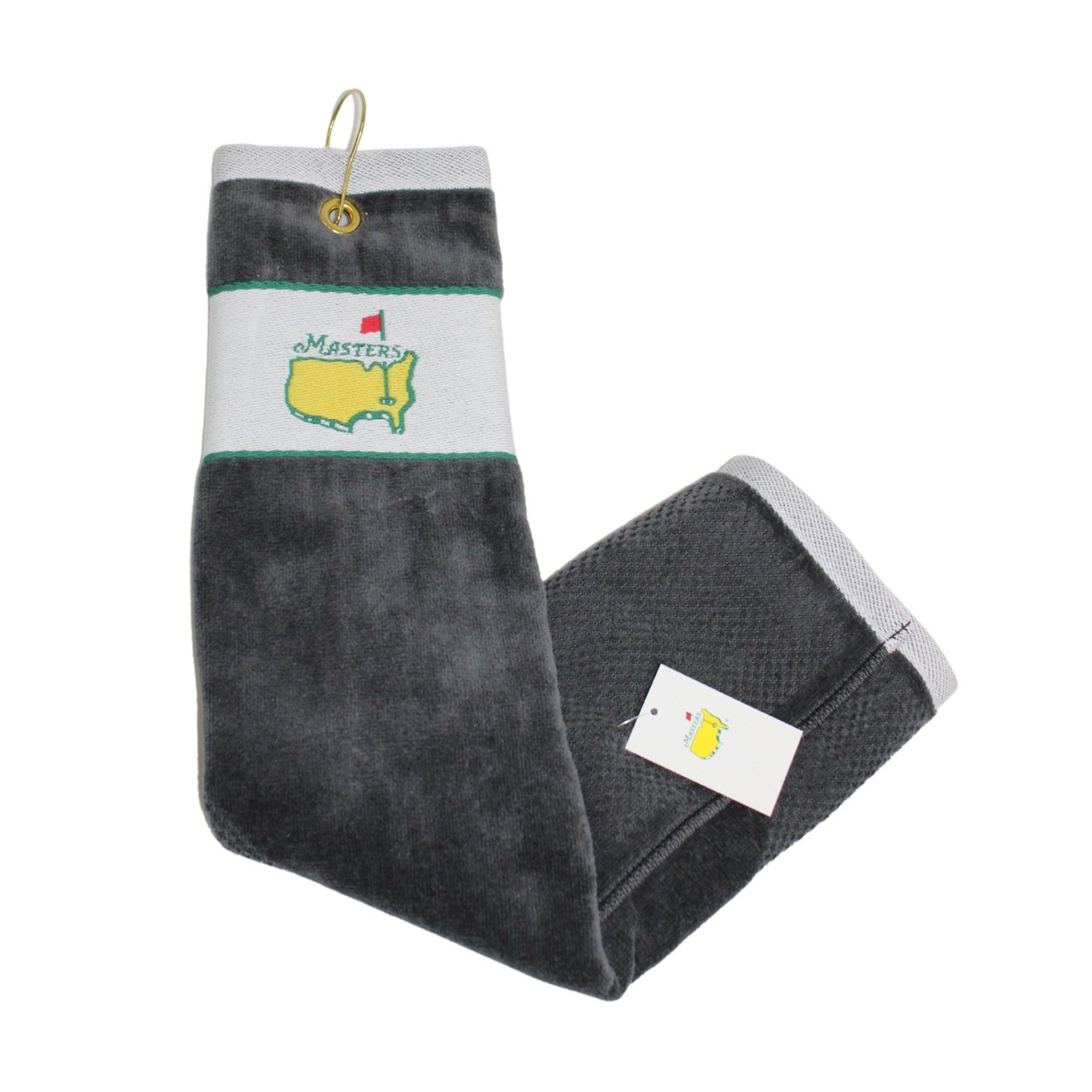 Masters Tri Fold Golf Towel Stormy Grey
