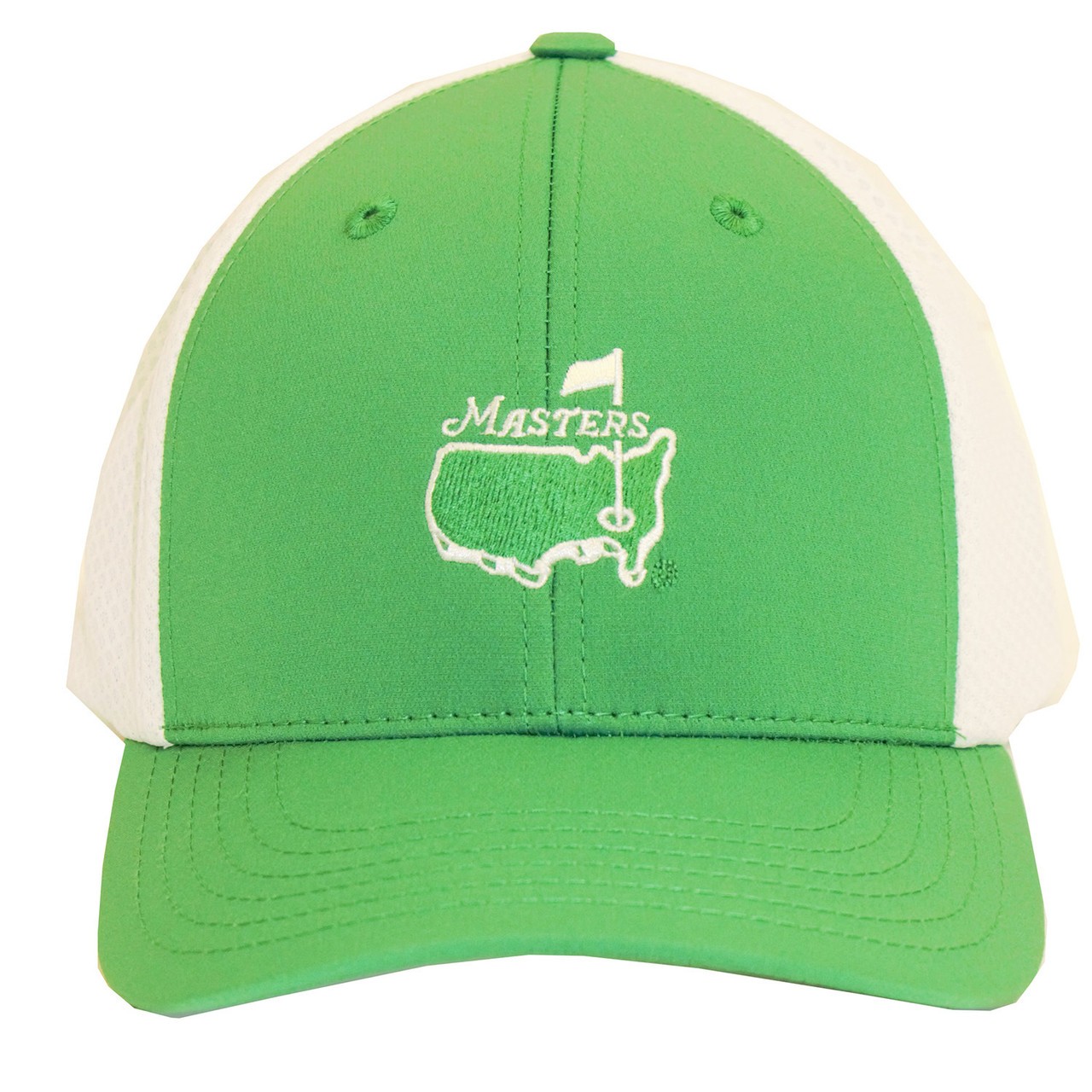 Masters Youth Green and White Hat with Mesh Back