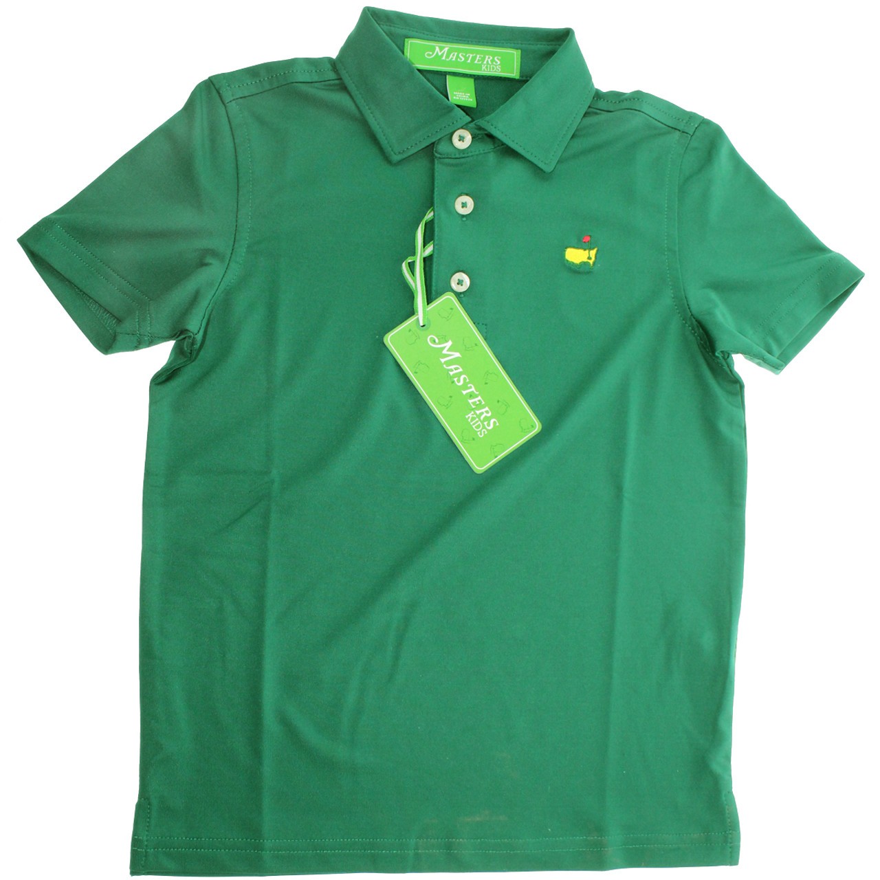 Masters Youth Performance Tech Golf Shirt - Green
