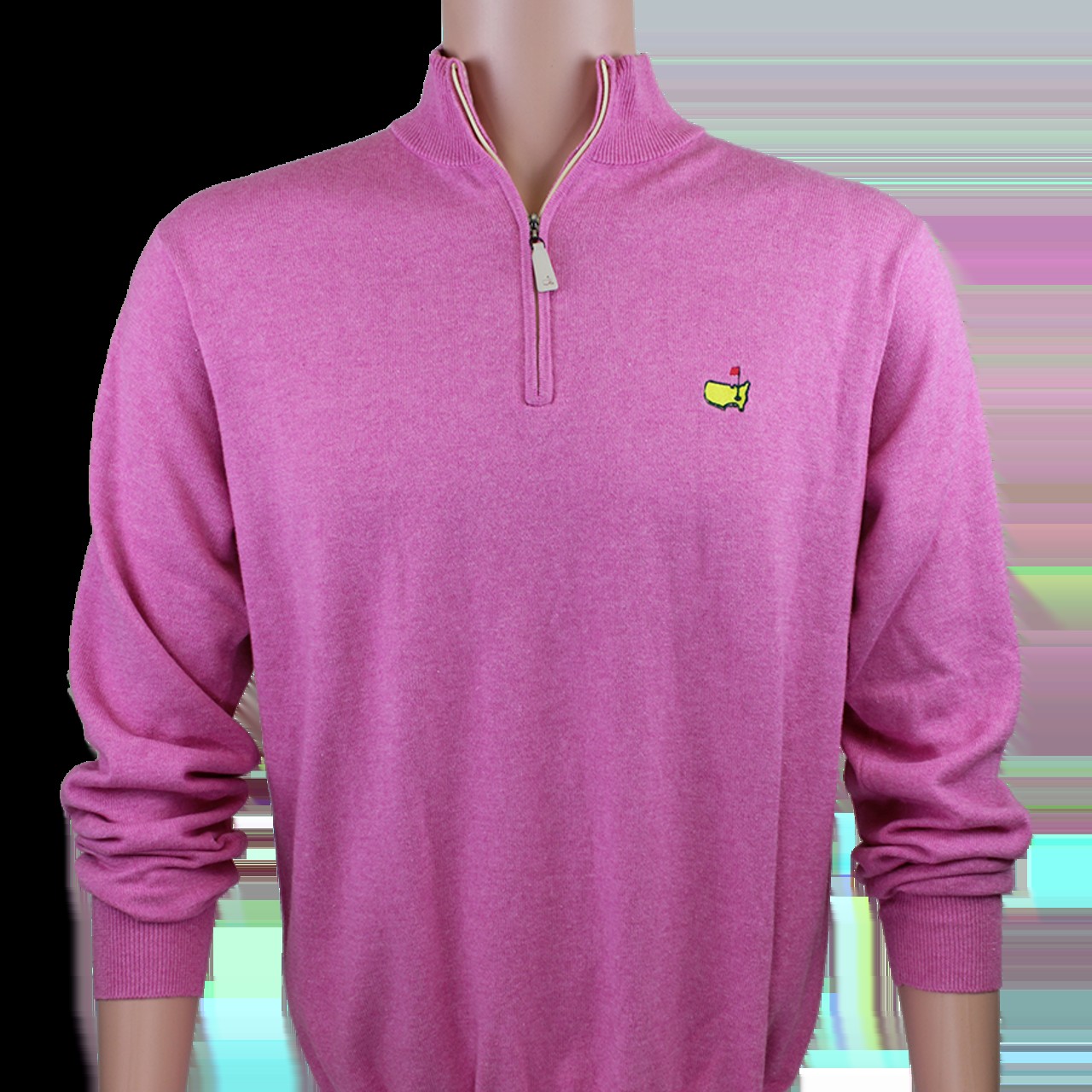 Peter Millar Masters 1/4 Zip Cotton/Cashmere Pullover - Pink