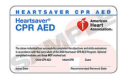 Heartsaver CPR and AED (February 1 at 6:00 pm)
