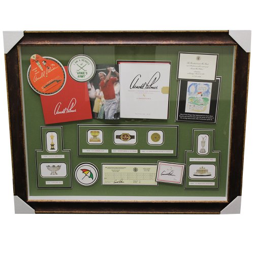 Arnold Palmer Accomplishments Signed Shadowbox 33x41 - JSA Certified Authentic