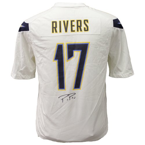 Phillip Rivers Los Angeles Chargers Autographed White Nike Jersey - Beckett Certified Authentic 