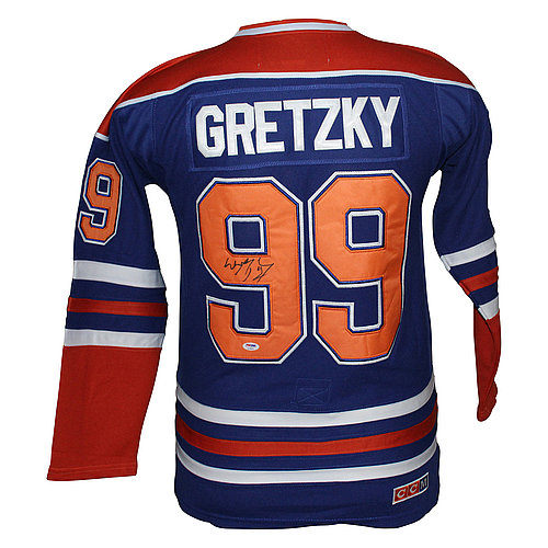 Wayne Gretzky Edmonton Oilers Autographed CCM Jersey - PSA/DNA Full Letter Authenticity 