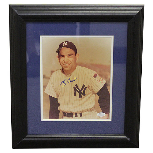 Yogi Berra New York Yankees Autographed Framed 8x10 Photo - JSA Authentic 