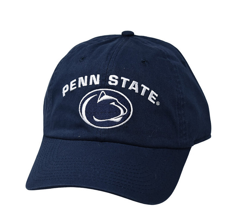 Ahead Penn State Arching Over Lion Head Navy Relaxed Fit Buckle Back Hat Nittany Lions (PSU) (Ahead )