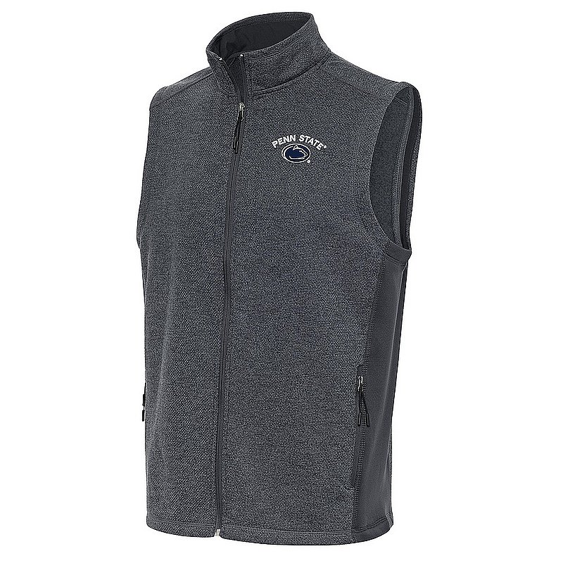 Antigua Penn State Mens Charcoal Heather Course Vest Nittany Lions (PSU) (Antigua )