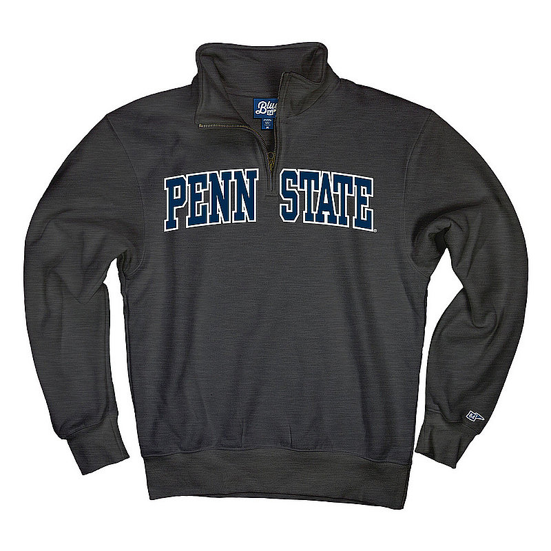 Blue 84 Penn State Charcoal Quarter Zip with Embroidered Arch Nittany Lions (PSU) (Blue 84)