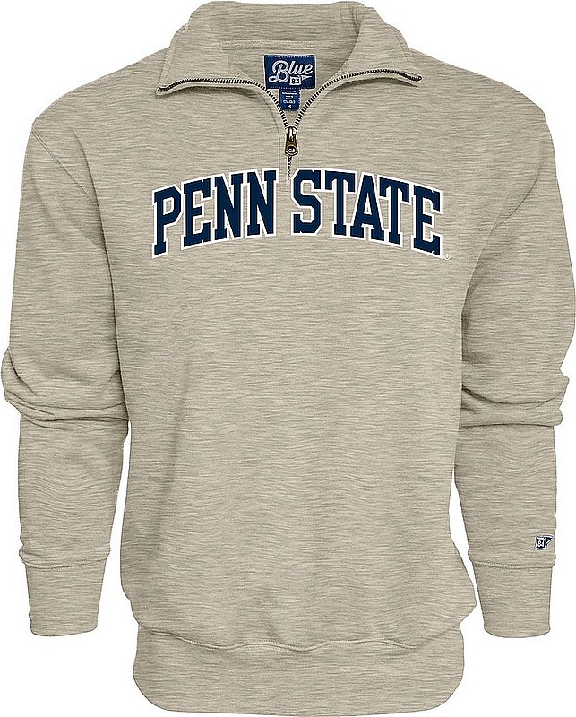 Penn State Classic Quarter Zip Sweatshirt Arching Oatmeal Heather