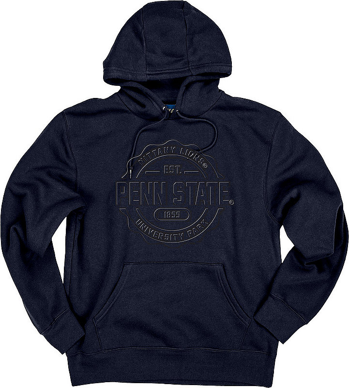 Penn State Embossed Seal Navy Hooded Sweatshirt