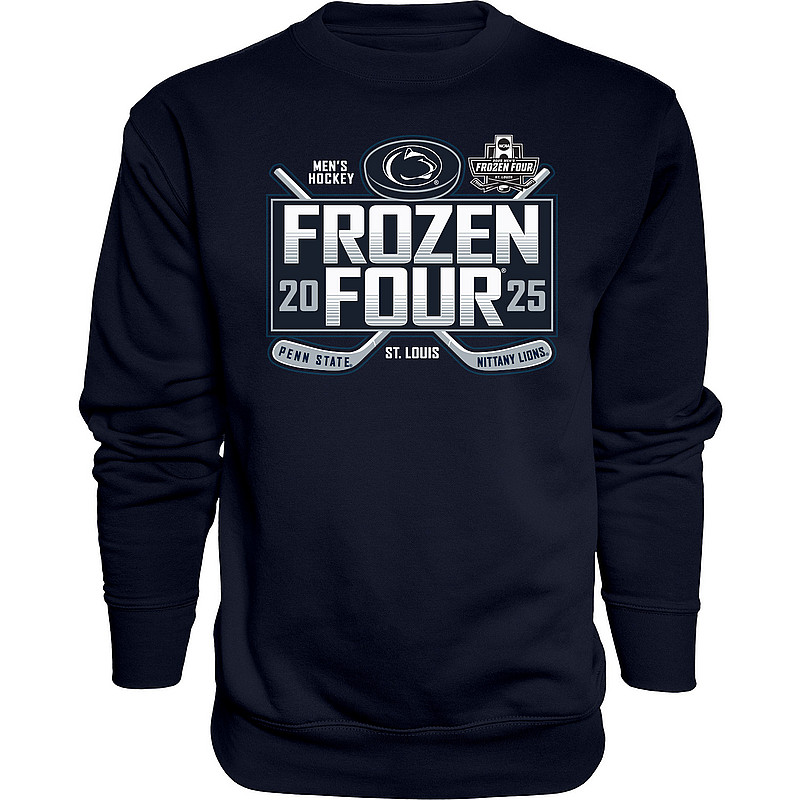 Blue 84 Penn State Mens 2025 Hockey Frozen Four Crewneck Sweatshirt Navy Nittany Lions (PSU) (Blue 84 )