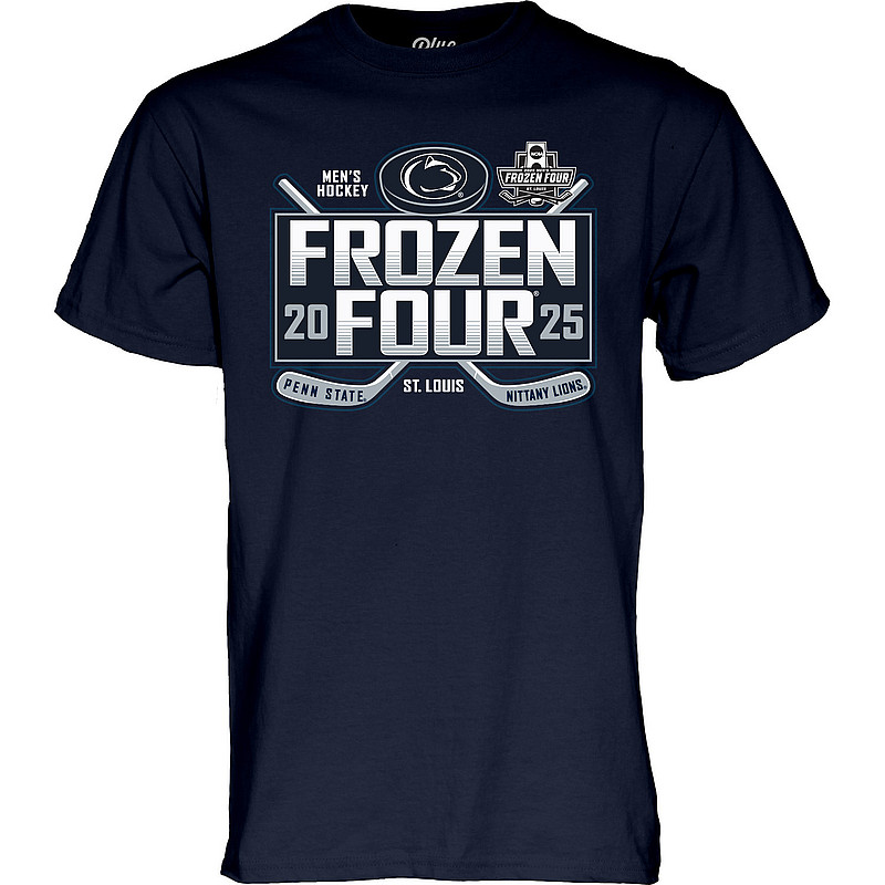 Blue 84 Penn State Mens 2025 Hockey Frozen Four T-Shirt Navy Nittany Lions (PSU) (Blue 84 )