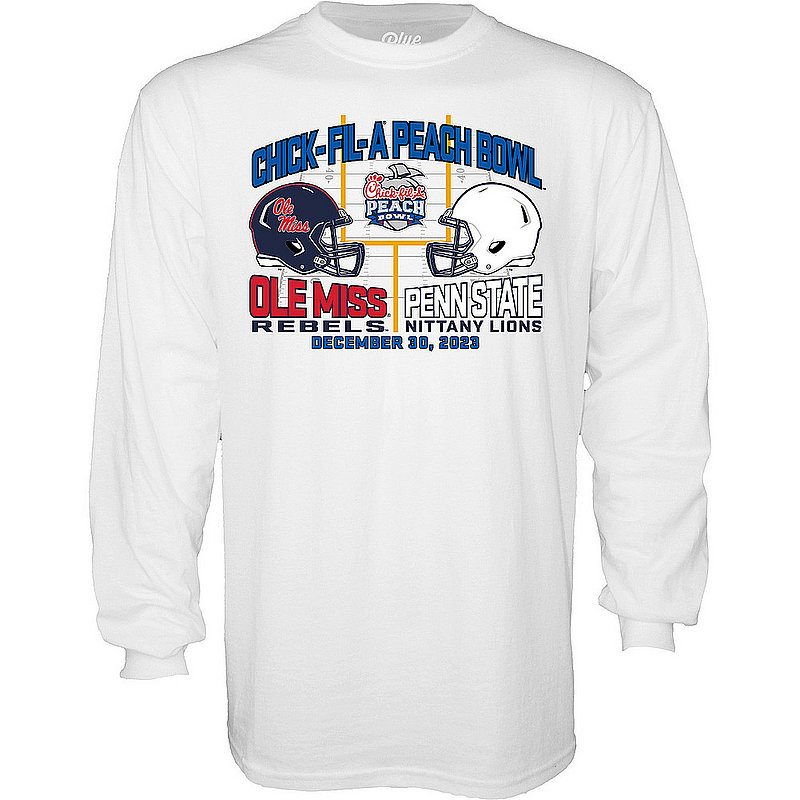 Blue 84 Penn State Nittany Lions 2023 Peach Bowl Dueling Long Sleeve White Nittany Lions (PSU) (Blue 84 )
