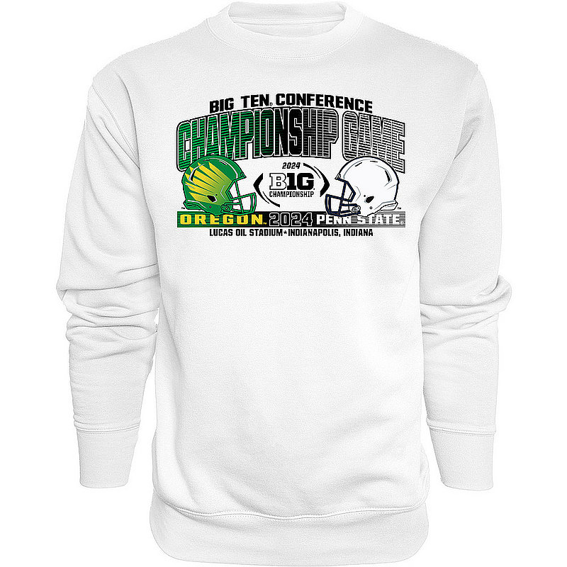 Blue 84 Penn State Nittany Lions 2024 Big Ten Championship Dueling Crewneck Sweatshirt White Nittany Lions (PSU) (Blue 84 )