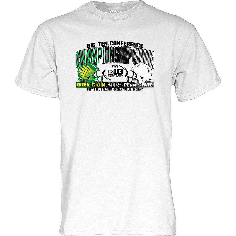 Penn State Nittany Lions 2024 Big Ten Championship Dueling T Shirt White Nittany Lions PSU
