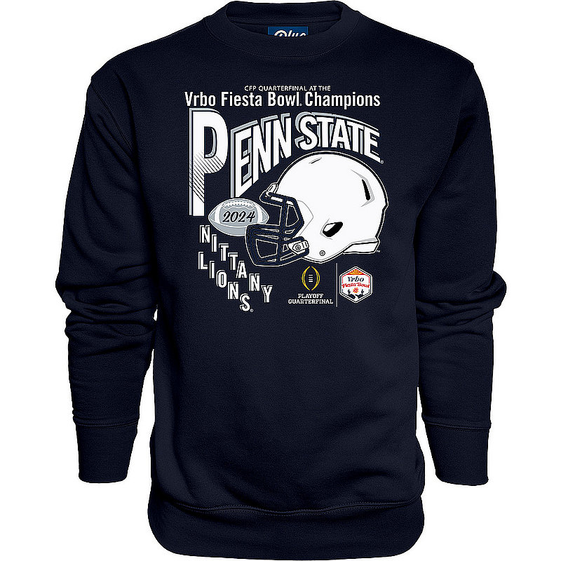 Blue 84 Penn State Nittany Lions 2024 Fiesta Bowl Champions Crewneck Sweatshirt Navy Nittany Lions (PSU) (Blue 84 )