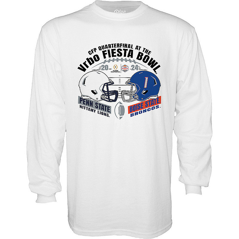 Blue 84 Penn State Nittany Lions 2024 Vrbo Fiesta Bowl Dueling Helmet Long Sleeve T-Shirt White Nittany Lions (PSU) (Blue 84 )