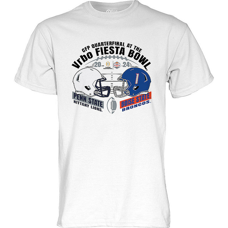 Blue 84 Penn State Nittany Lions 2024 Vrbo Fiesta Bowl Dueling Helmet T-Shirt White Nittany Lions (PSU) (Blue 84 )