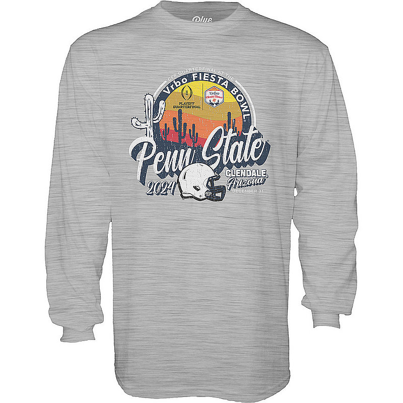 Blue 84 Penn State Nittany Lions 2024 Vrbo Fiesta Bowl Long Sleeve T-Shirt Heather Grey Nittany Lions (PSU) (Blue 84)