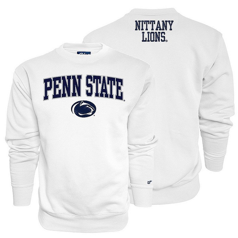 Blue 84 Penn State Nittany Lions Embroidered Crewneck Sweatshirt White Nittany Lions (PSU) (Blue 84)