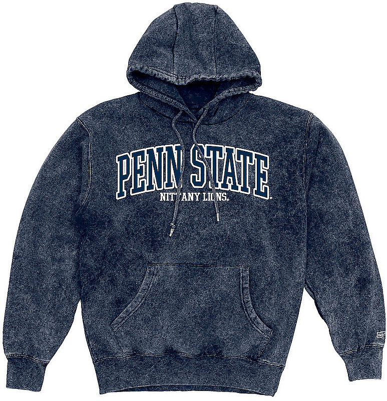 Blue 84 Penn State Nittany Lions Embroidered Mineral Wash Hooded Sweatshirt Nittany Lions (PSU) (Blue 84)