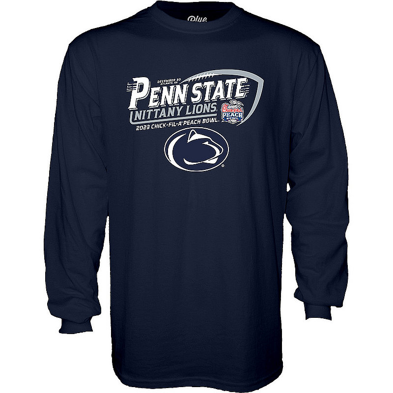 Blue 84 Penn State Nittany Lions Peach Bowl 2023 Long Sleeve Navy Nittany Lions (PSU) (Blue 84)