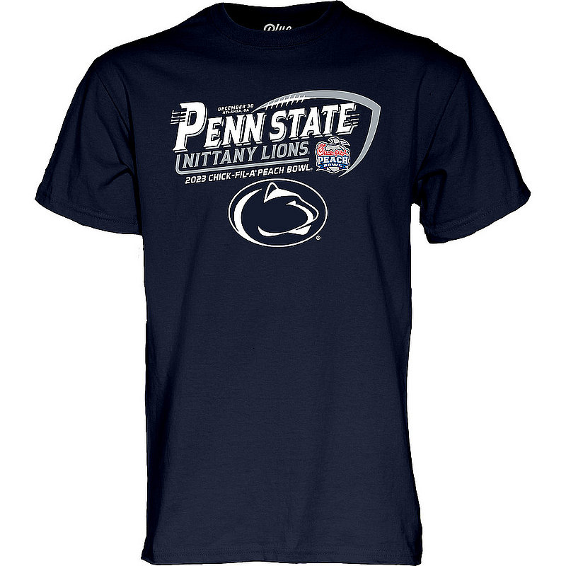 Penn State Nittany Lions Peach Bowl 2023 T-Shirt Navy 