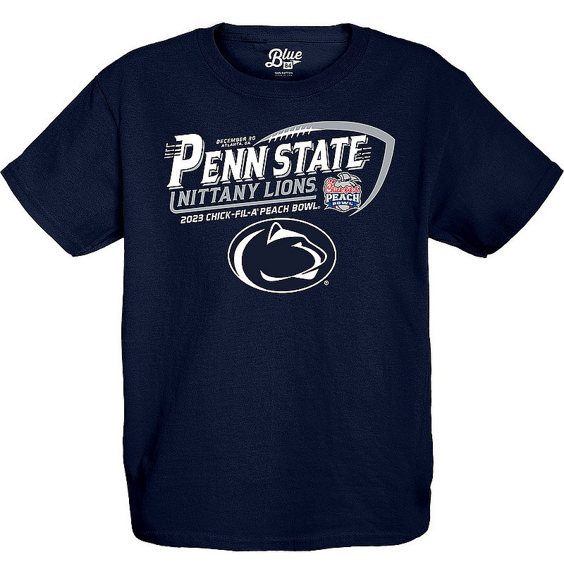Penn State Nittany Lions Peach Bowl 2023 Youth T-Shirt Navy 